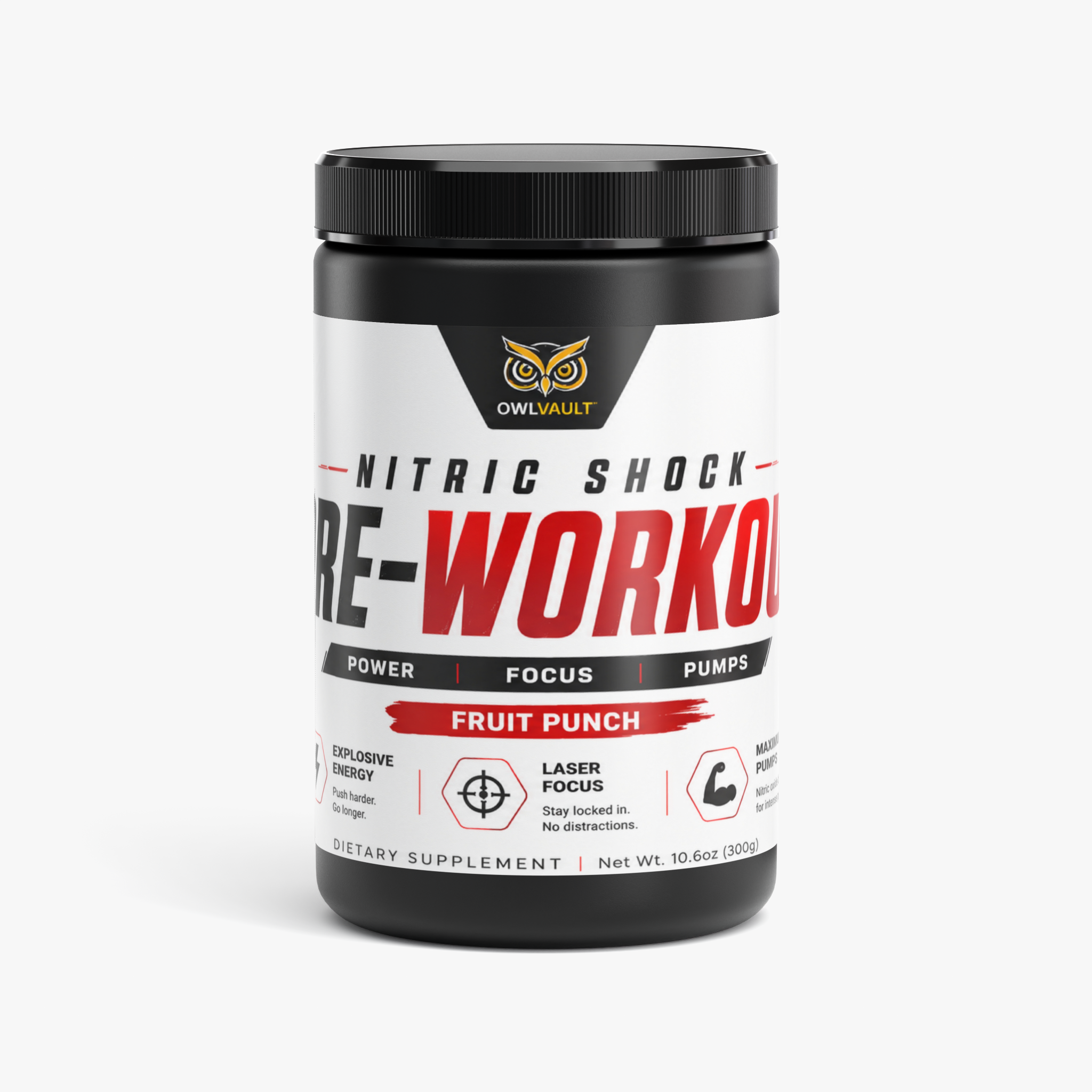 Nitric Shock Pre-Workout Powder (Fruit Punch)